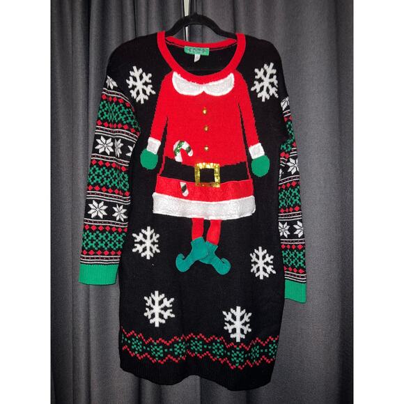 Ugly Christmas Sweater Xmas Size Large - Picture 1 of 3